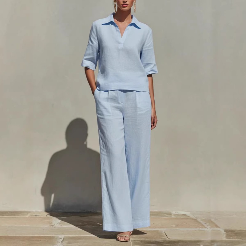 Women Minimalist Vacation Two  - Linen Pant Wide review and price