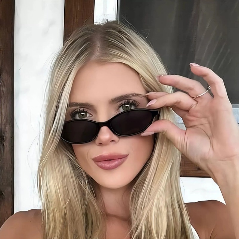 New Retro Small Oval Sunglasse - Sunglasses Cat Eye review and price