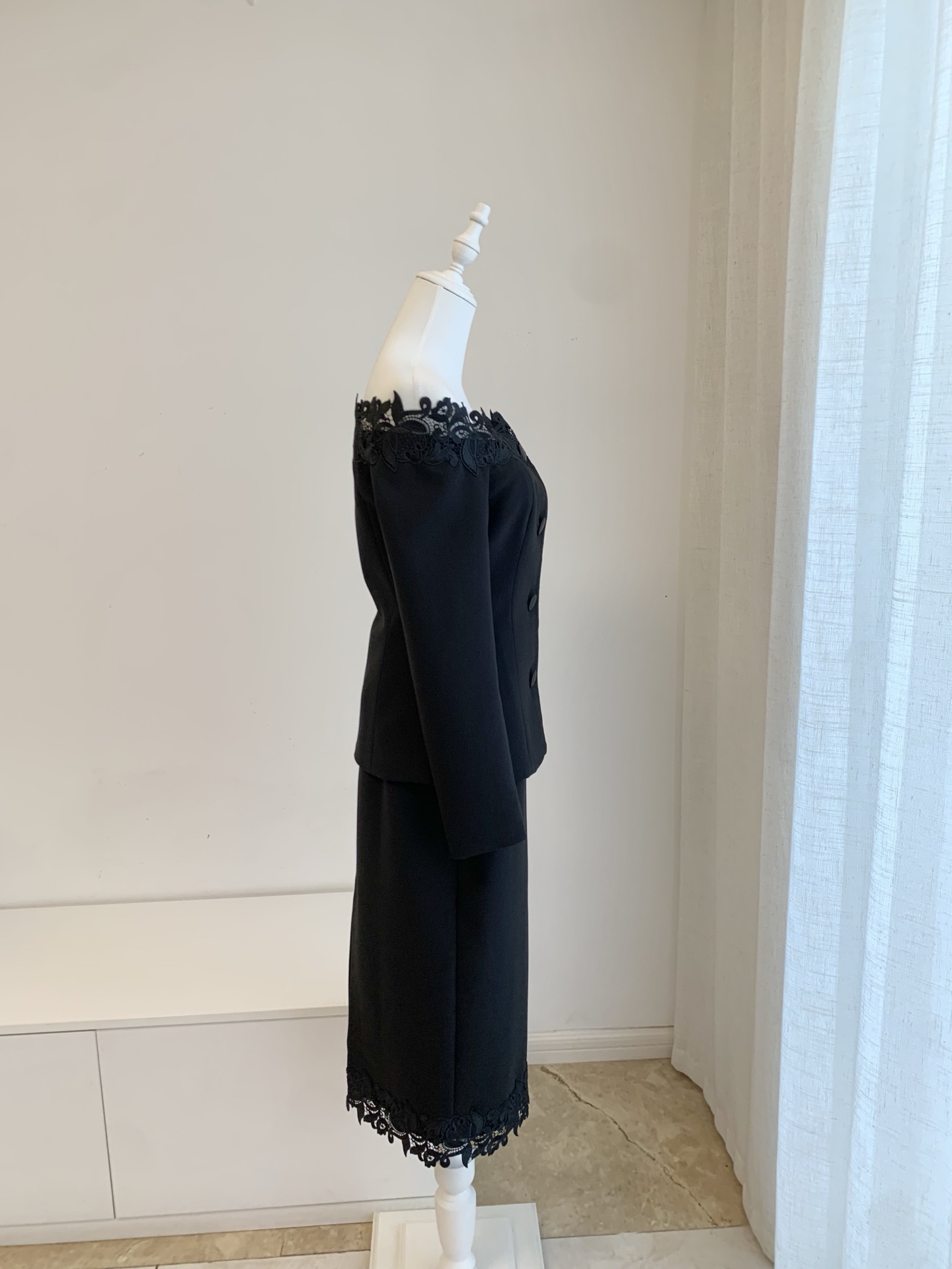 Women Floral Embroidery Black  - Midi Skirt Floral review and price