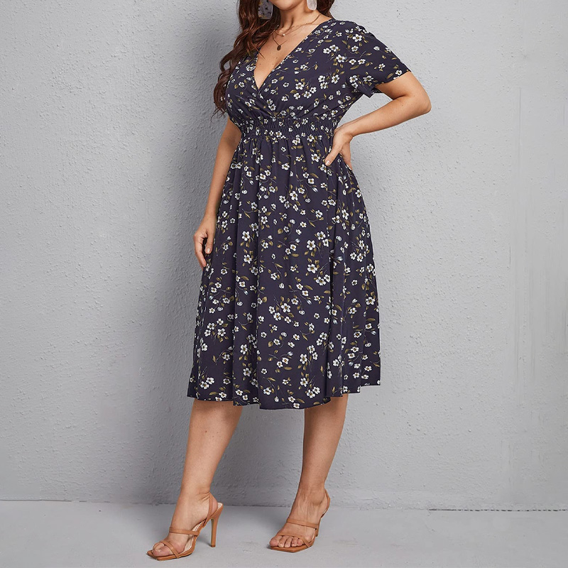 Plus Size Women's Dress, Flowe - Romper Floral Print review and price
