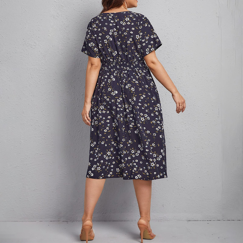 Plus Size Women's Dress, Flowe - Romper Floral Print review and price