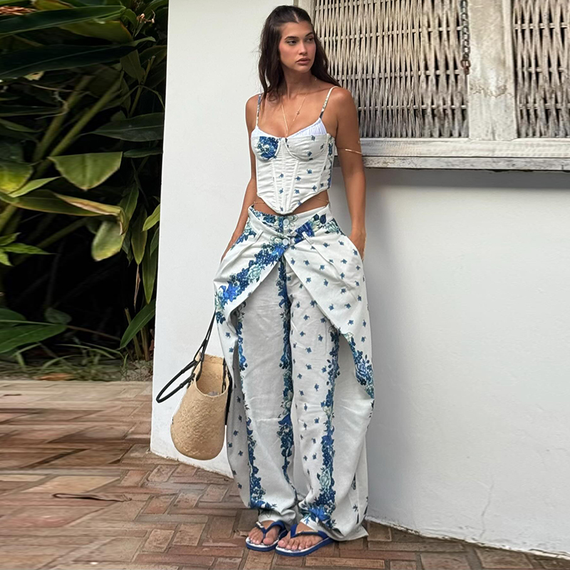 Sexy Printed Vest Trouser Wome - Romper Floral Print review and price