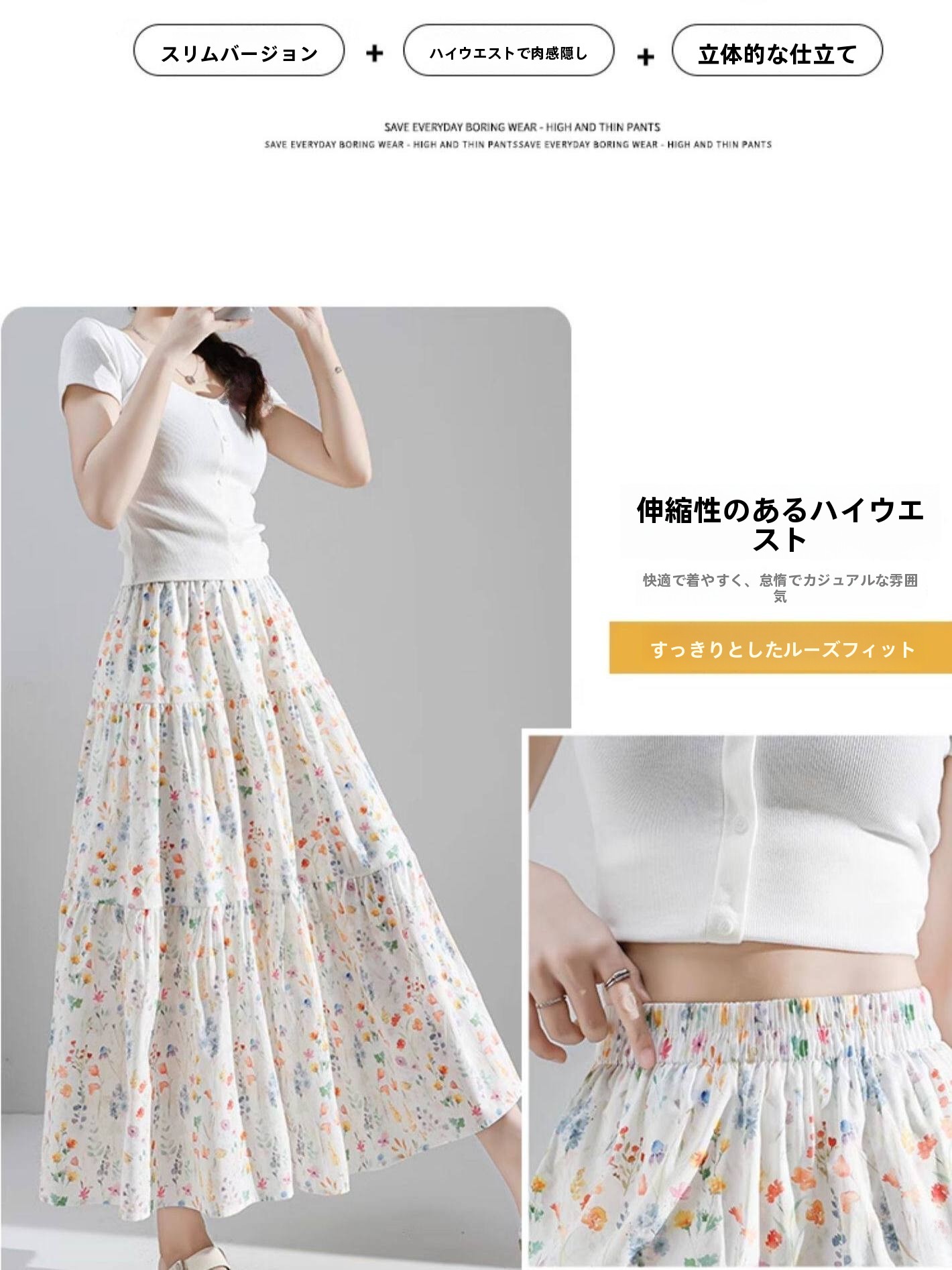 plus Size Floral Print A-Line  - Midi Skirt Floral review and price