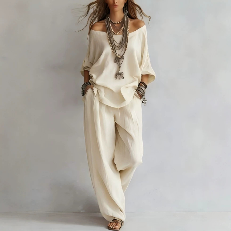 Casual Loose Linen Seven Sleev - Linen Pant Wide review and price