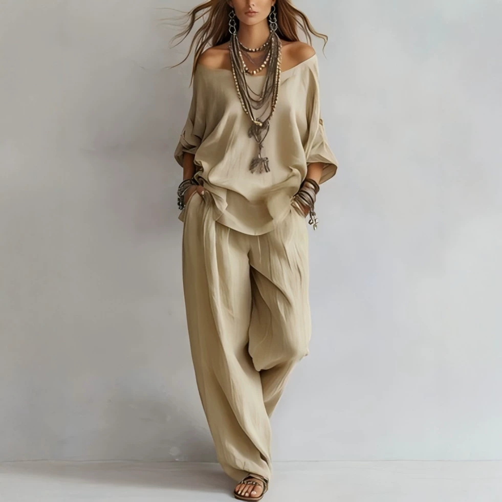 Casual Loose Linen Seven Sleev - Linen Pant Wide review and price