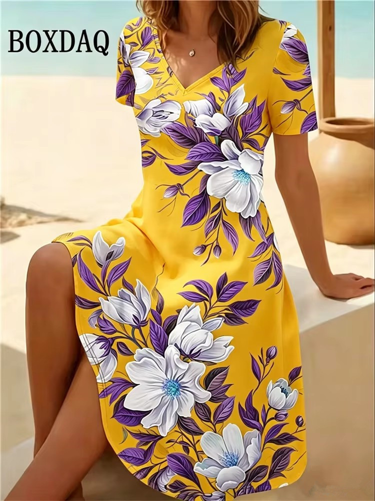 6XL Plus Size Women Dresses Su - Romper Floral Print review and price