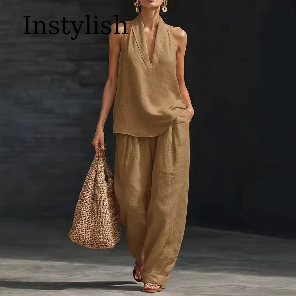 Summer Women's Casual Linen 2- - Linen Pant Wide review and price