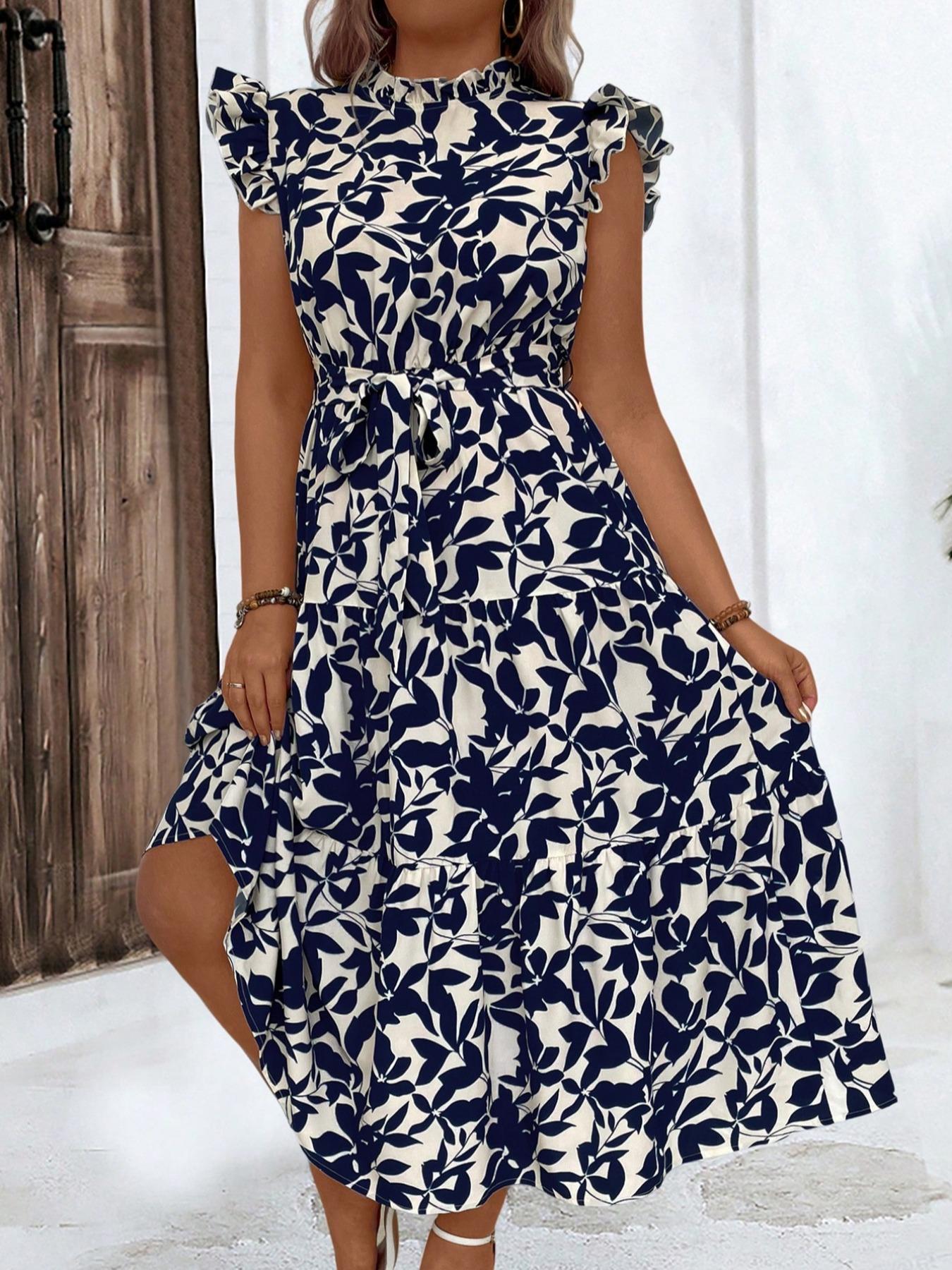 Plus Size Floral Print Ruched  - Romper Floral Print review and price