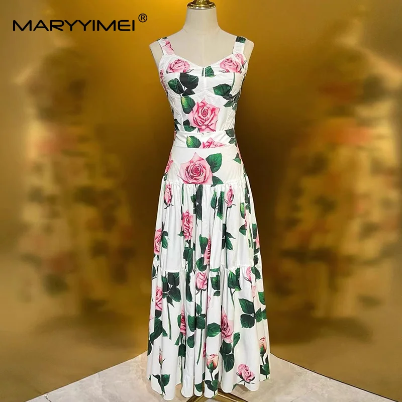 MARYYIMEI Floral-Print Pleated - Romper Floral Print review and price