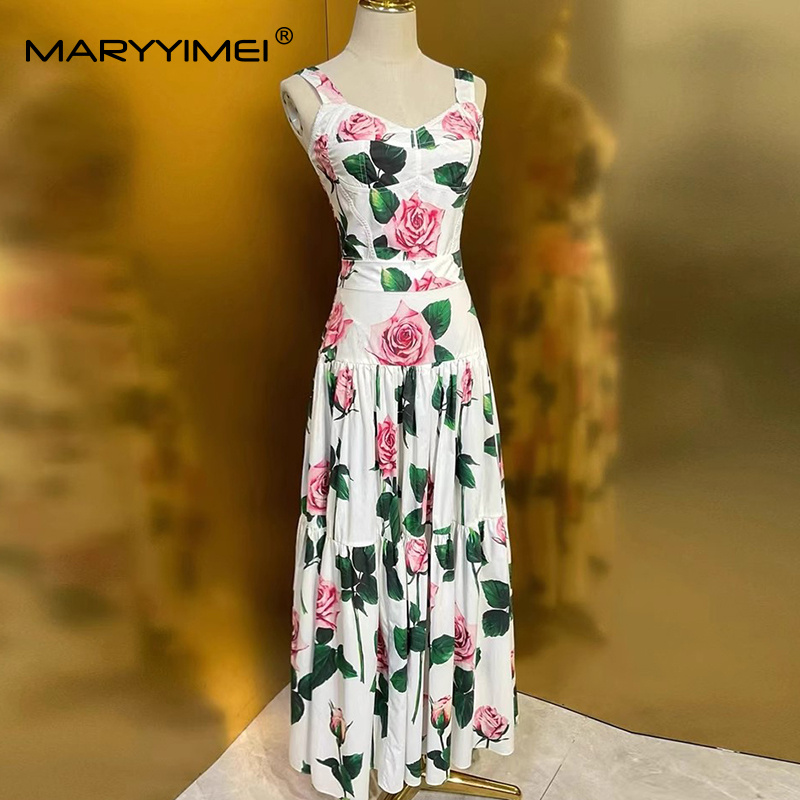 MARYYIMEI Floral-Print Pleated - Romper Floral Print review and price