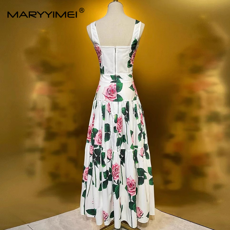 MARYYIMEI Floral-Print Pleated - Romper Floral Print review and price
