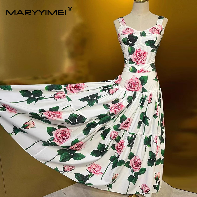 MARYYIMEI Floral-Print Pleated - Romper Floral Print review and price